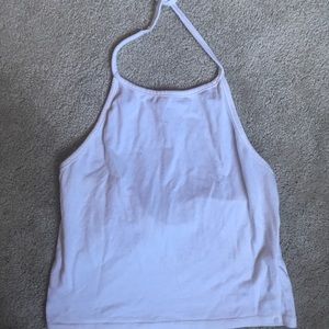 Only worn once! Halter brandy crop top